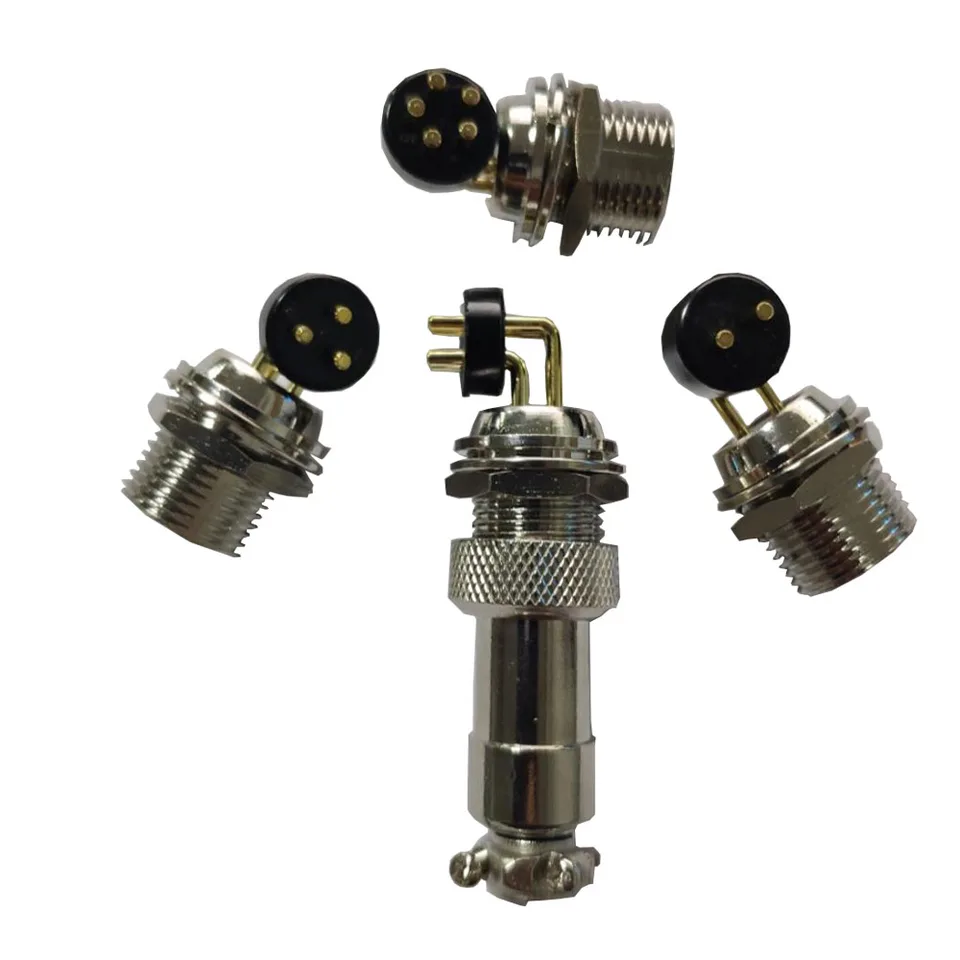 1pcs GX12-2 ~ 6p Aviation zátka 90 stupňov zakrivená doska obvodu ihlových obvodov PCB PCB SOCKET SUNCKET, Zlato/strieborná ihla