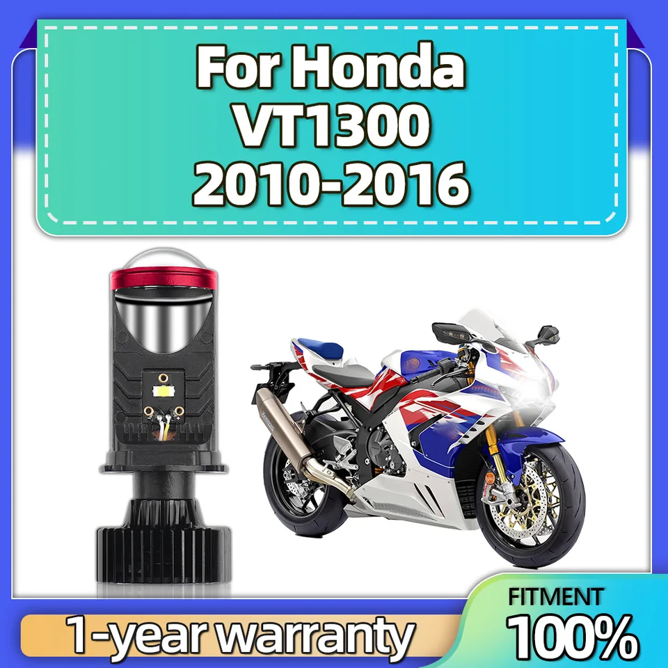 1pcs H4 LED projektor Objektor LENS Motorbike Motorbike LAMP12V Cut-off pre HONDA VT1300 2010 2011 2011 2012 2013-2016
