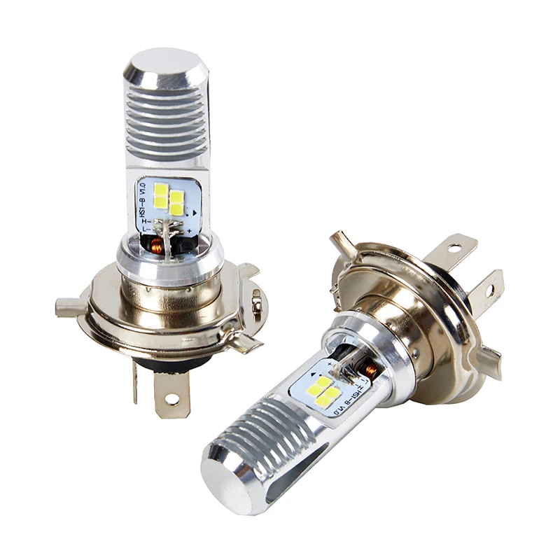 1pcs H4 Motocyklový svetlomet žiarovky P15D LED skúter LIGHT H4 4LED lúčov svetlo žiarovka Žiarovka Motorycle Auxiliary Lights LED svetlomet
