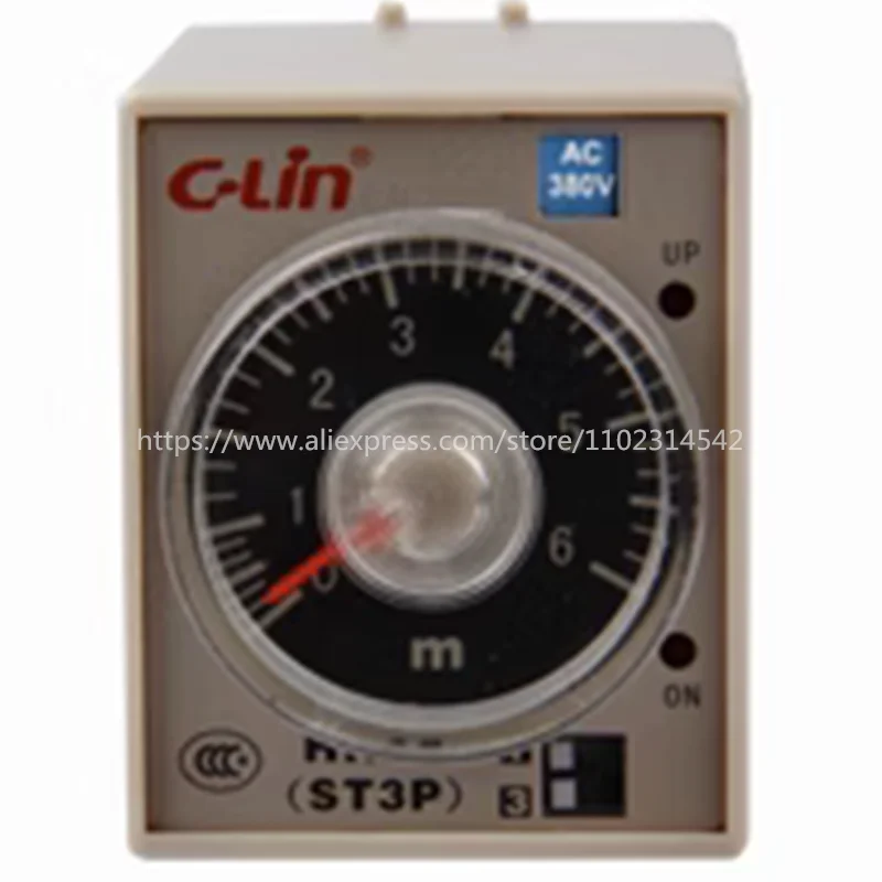 1pcs HHS5-A (ST3PA-A) C-LIN TIMER RELAYS AC220V DC24V AC24V AC380V AC110V Čas relé oneskorenia