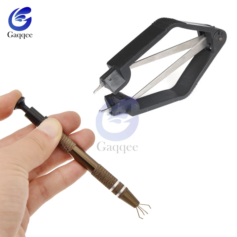 1pcs IC čip extraktor Hodnocový doska základná doska Komponent sťahovača nástroja Spring Spring asistované BGA spájkovanie s prepracovaním handtoolu