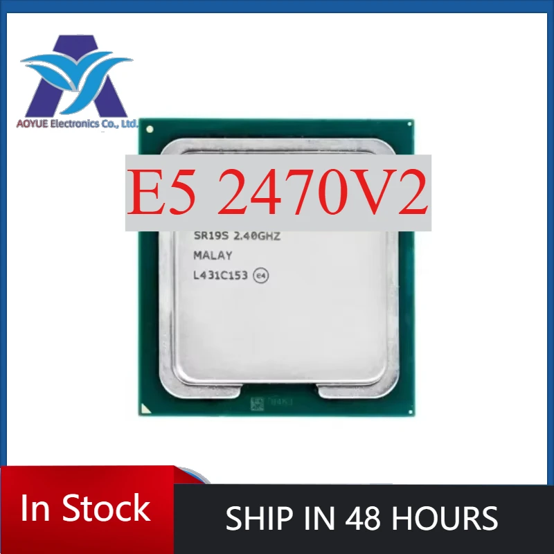1pcs Intel Xeon E5 2470V2 2470 V2 Procesor 2,4 GHz Desať jadrové dvadsať-prach LGA 1356 CPU použitý test perfektný