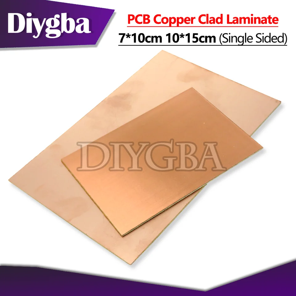 1pcs jednostranné medené laminátové laminátové PCB 7x10/10x15cm meďnatého pokrytého univerzálneho obvodu Prototyp FR4 na leptanie DIY Kit