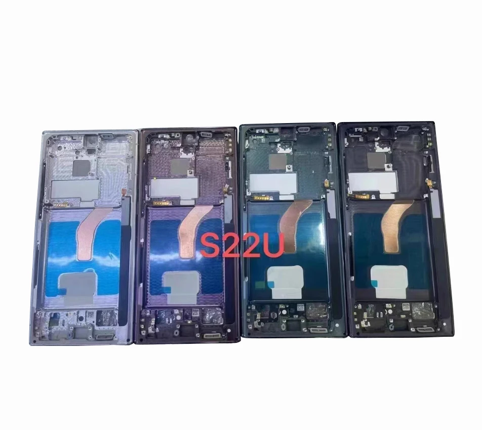1pcs LCD Support Front Bezel Middle Frame Plate doska pre dosku Samsung Galaxy S22 Plus S22 Ultra 5G US / EÚ verzia