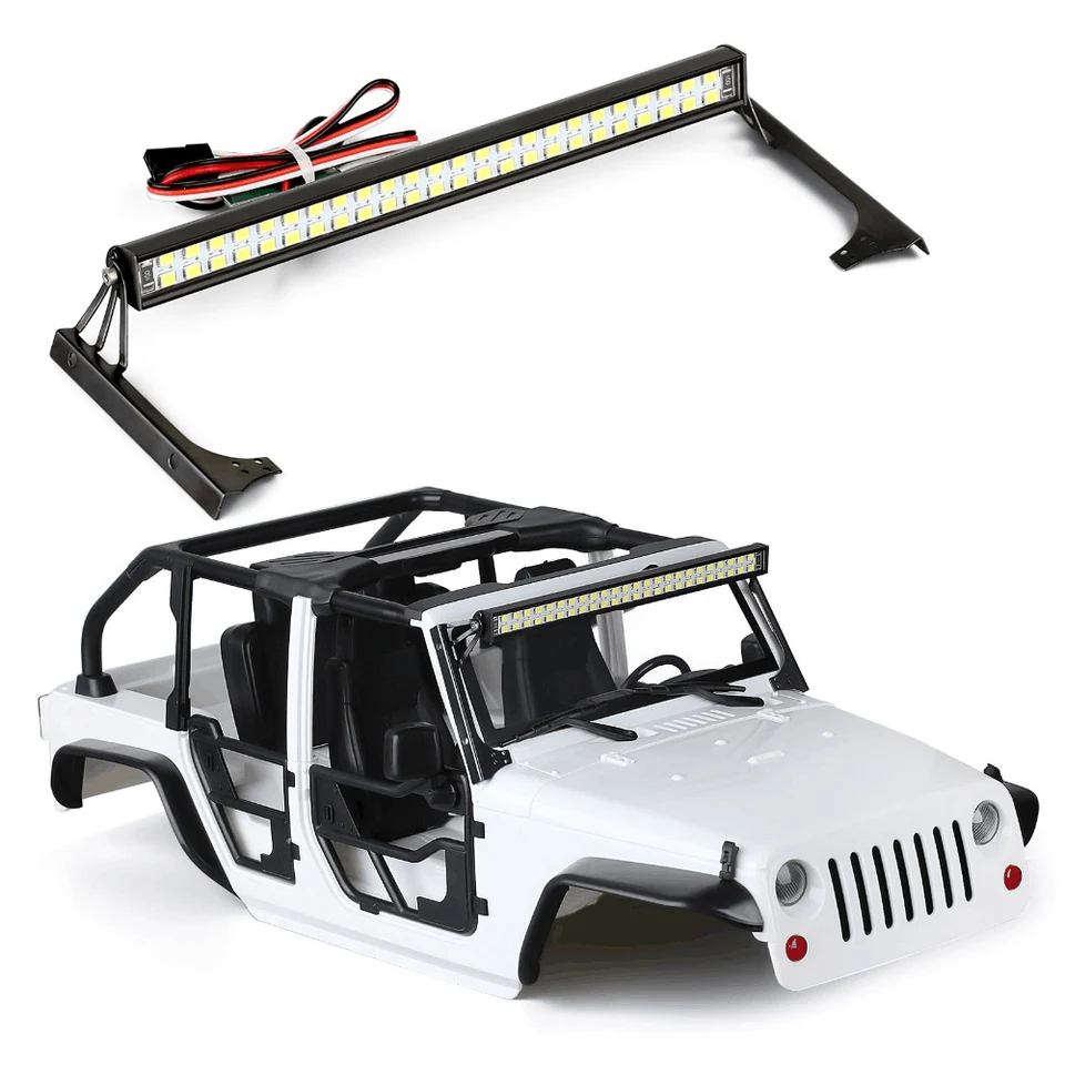 1pcs LED svetlo a ovládací panel 48led pre 1/10 RC Crawler Axial 90046 SCX10 III AXI03007 Jeep Wrangler Body Shell