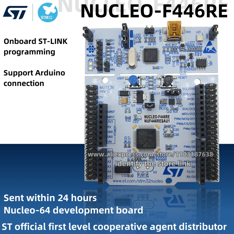 1pcs/lot Nucleo-F446RE NucleO-64 Development Board STM32F446RET6 Originálna zásoba