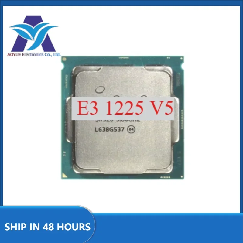 1pcs/lot perfektný test E3-1225V5 3,30 GHz 8M 80W LGA1151 E3-1225 V5 Quad-Core E3 1225 V5 E3 1225V5 procesor CPU