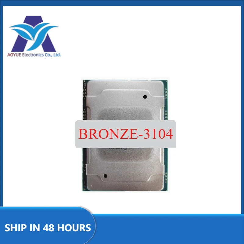 1pcs/lot používaný bronz-3104 bronz 3104 CPU 6 jadier 6 vlákien 1,7 GHz 8.25 MB 85W Procesor LGA3647 Perfektný test
