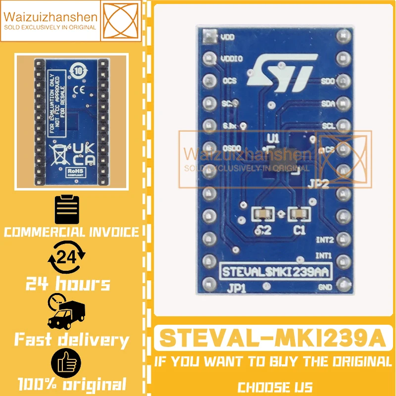 1pcs/lot！ Nový originálny Steval-MKI239A LSM6DSV Adaptér MKI109V3 MEMS DIL24 DIL24 SOCKET na sklade
