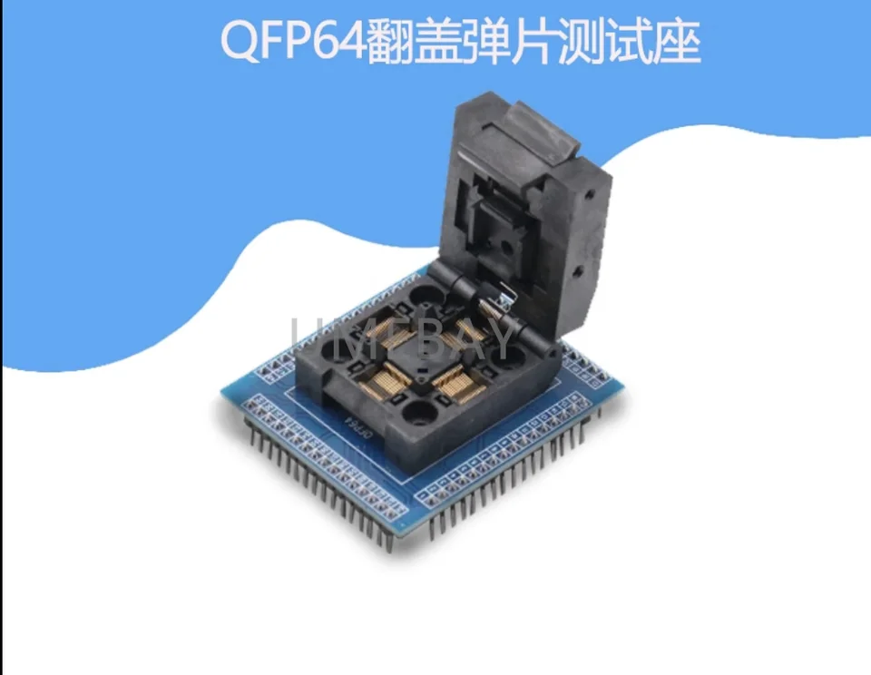 1pcs LQFP TQFP QFP64 Testovací stojan na pružinové dosky