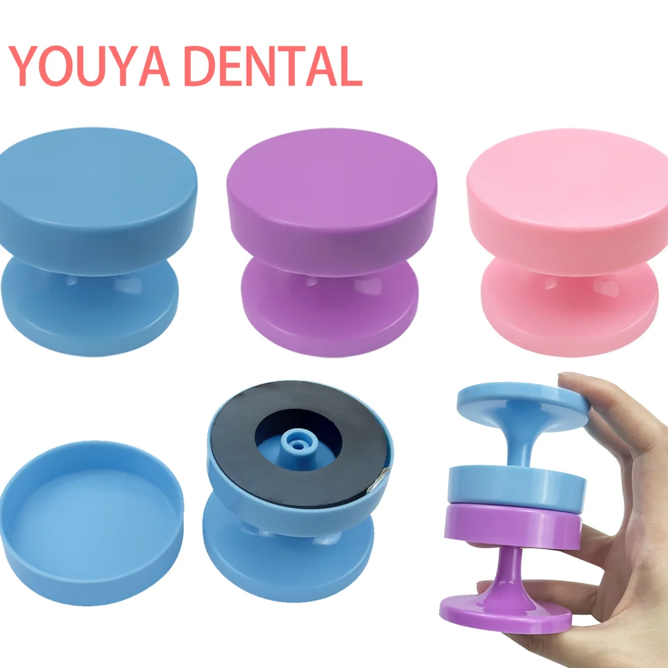 1pcs magnetický zubný bur držiak držiak na burinu Puzdro Pase Polish Burs Drills Magnet Sací pohár Ortodontický nástroj BURS Rack Dentist Instrumen