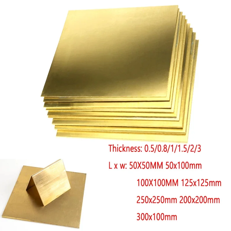 1pcs mosadzná doska prispôsobená veľkosť rámu Model formy DIY Contruction Padbrass Hrúbka plechu 0,5/0,8/1/1,5/2/3