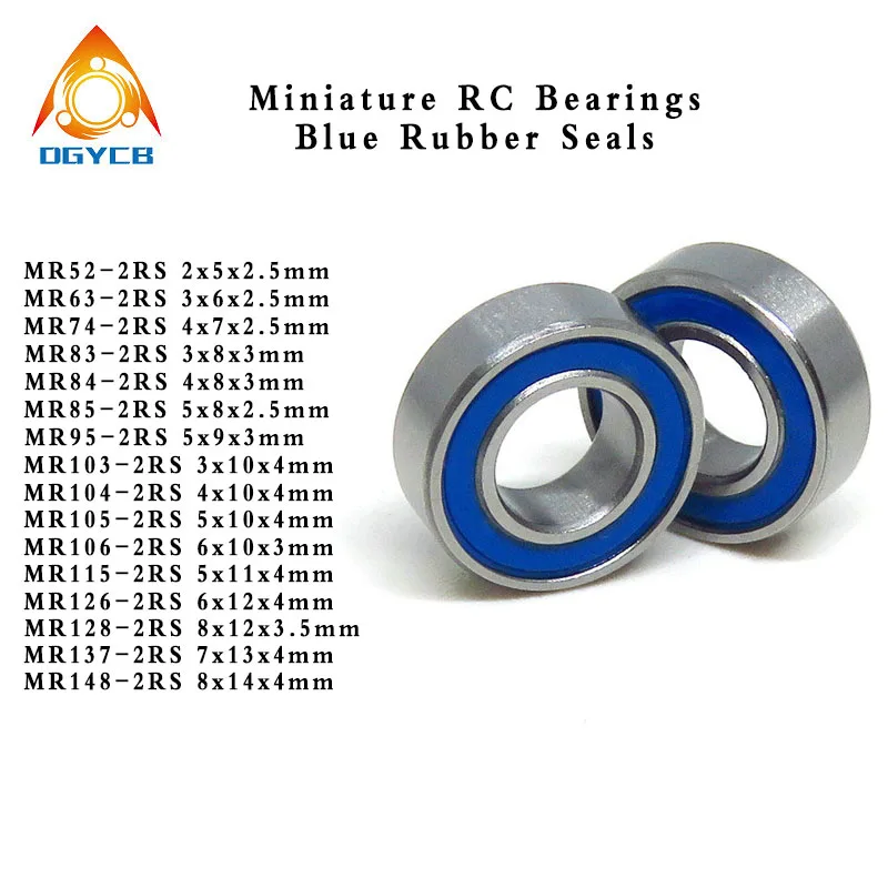 1pcs MR126-2RS 6x12x4 mm ABEC3 Mini guľôčkové ložisko 6 12 4 MR126RS L1260D 6*12*