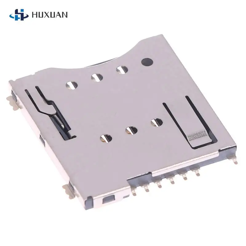1pcs MUP-C792 Original Micro SIM Card Connector Patch Self-Piercing 6 +1 P SIM SIM Slot Socket Nová