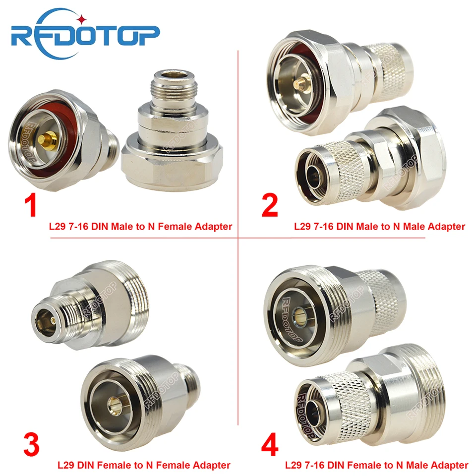 1pcs n typ mužský konektor s din7-16 L29 WiFi Radio Router Anténa prevodník Din7/16 L29-L16 N RF Coax Adapter