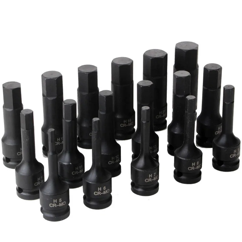 1pcs náraz hex hex bitovo metrika 1/2 
