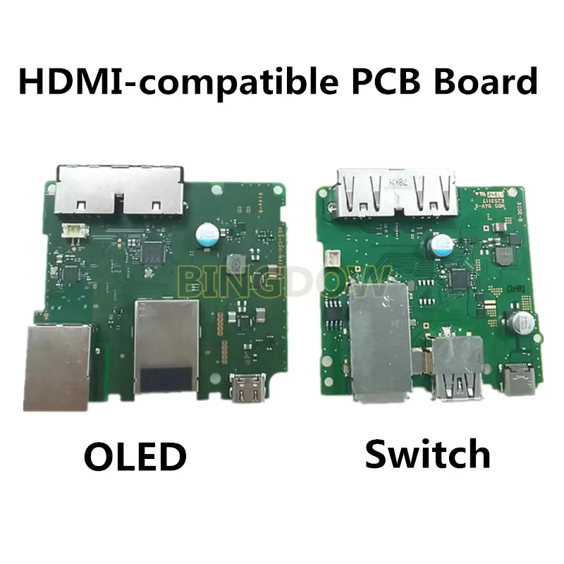 1pcs Originálna doska na opravu základnej dosky nabíjacie dosky alebo prepínač Nintendo / OLED HDMI-kompatibilný TV základný obvod PCB Mainboard PCB