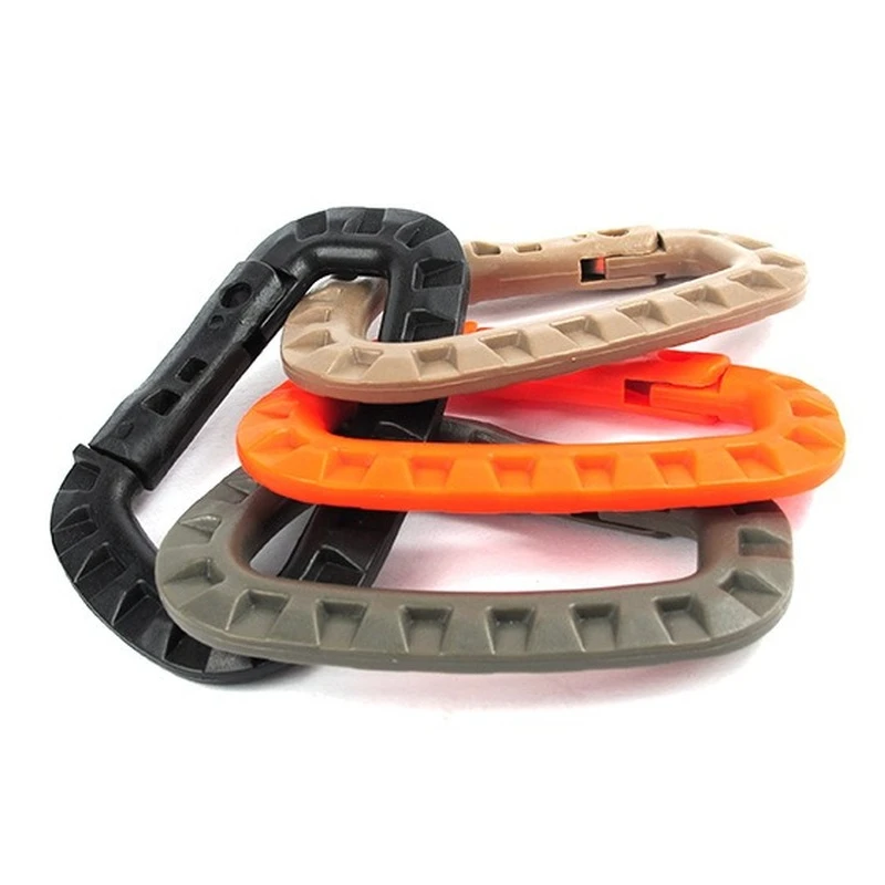 1pcs Outdoor EDC Gear Muti Link Link Keychain Snap Hook D-Ring pracka Carabiner Clasp Clip Clip Clip Havárske príslušenstvo Kemping
