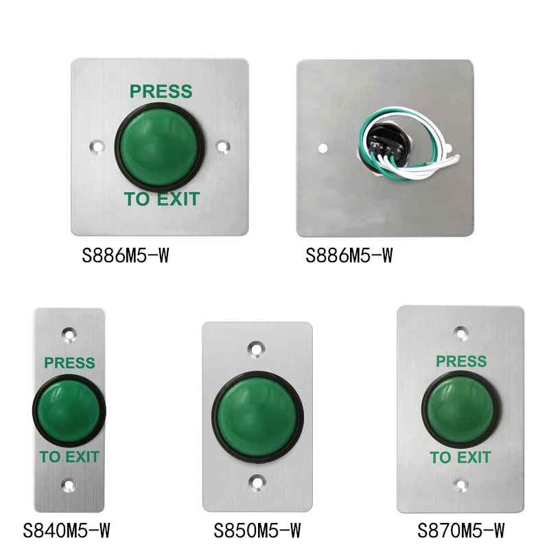 1pcs Outdoor Switch IP66 nepremokavé spínačy automatický prístup k ovládaniu dverí Spúšťací spínač výstup 1,8 mm panela z nehrdzavejúcej ocele