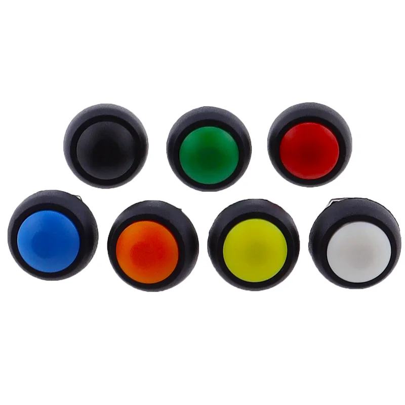 1pcs PBS-33B 2pin Mini spínač 12 mm 12v 1A nepremokavý momentový spínač tlačidla