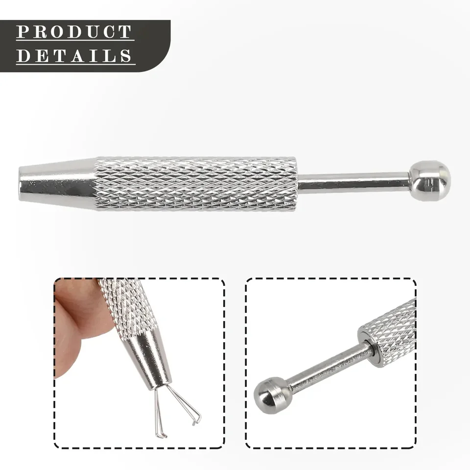 1pcs Piercing Gapber Grabber so 4 držiakmi čeľuste Diamond Claw pinzety pre drahokamy plastové sklenené korálky malé skrutky Hardvérové ​​diely