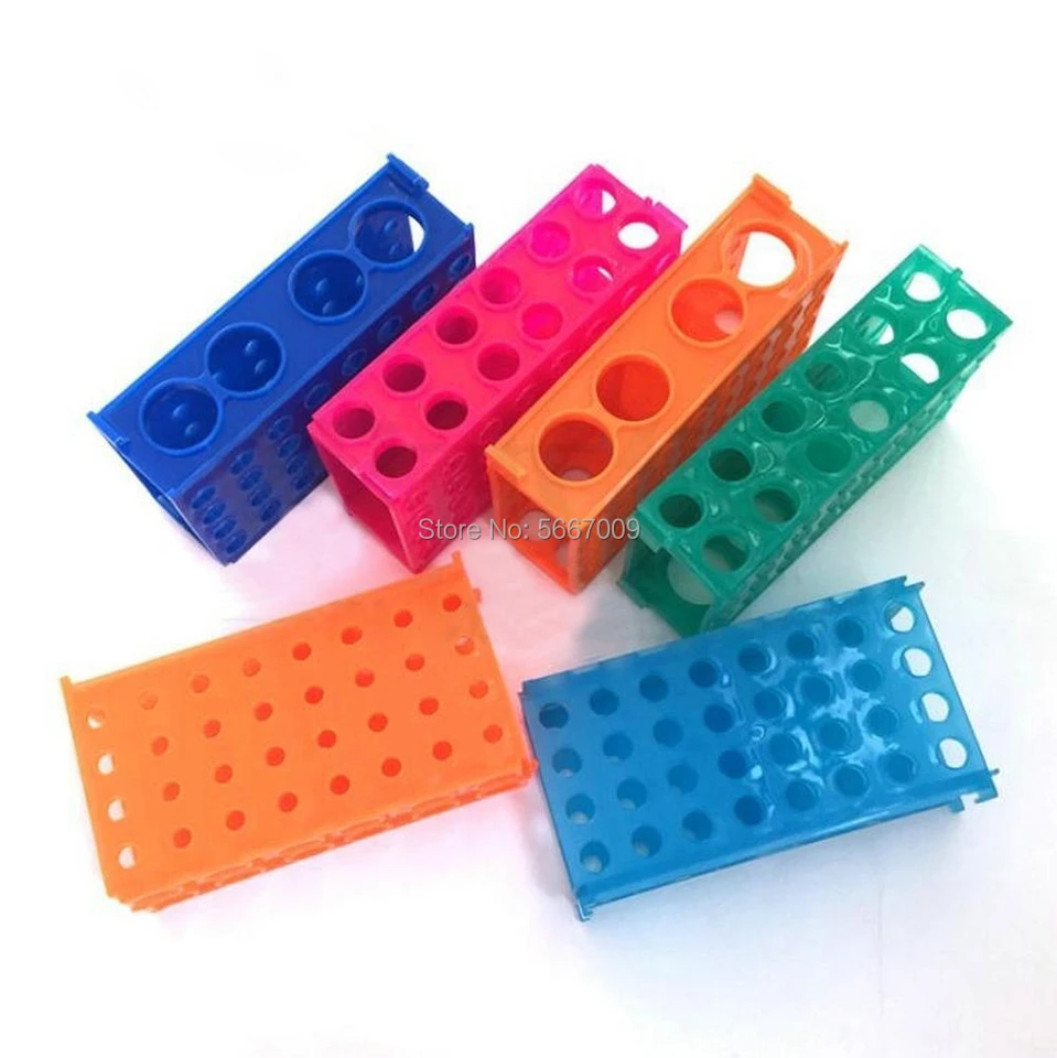1pcs plast 0,5 ml 1,5 ml 10/15 ml 50 ml multifunkčný centrifuge rúrkový stojan na mrazenie trubice Držiak trubice K dispozícii na štyroch stranách