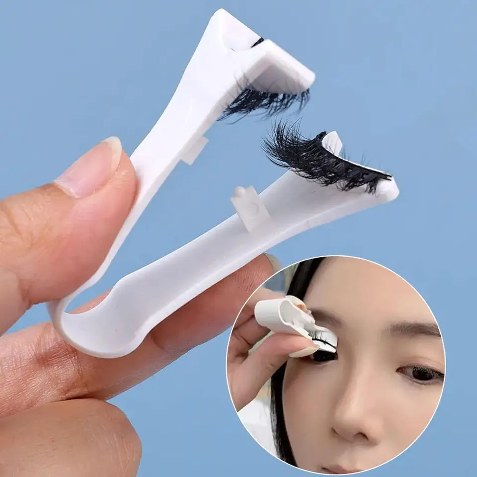 1pcs Profesionálne magnetické mihalnice Aplikátor Extension Nový klip Clamp Clamler Tools Makeup False Tweezer Ripy Y6S3