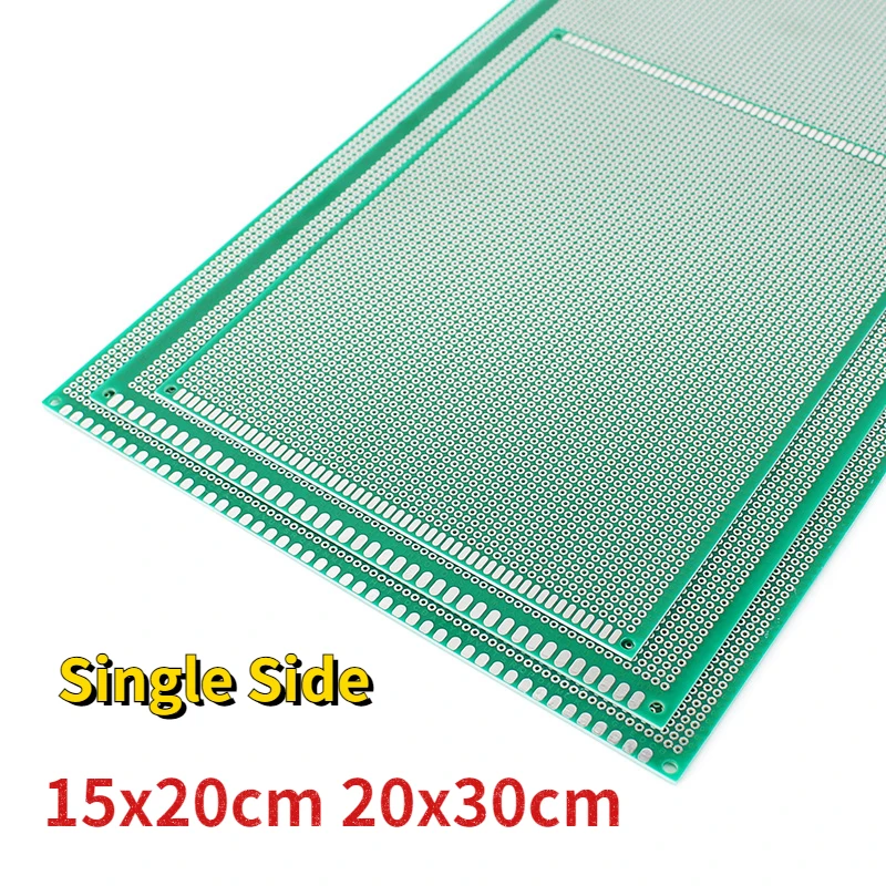 1pcs prototypová doska PCB 15*20 cm 20*30 cm doska zo sklenených vlákien Zelená jednostranná protoboard DIY Universal Circuit dosky