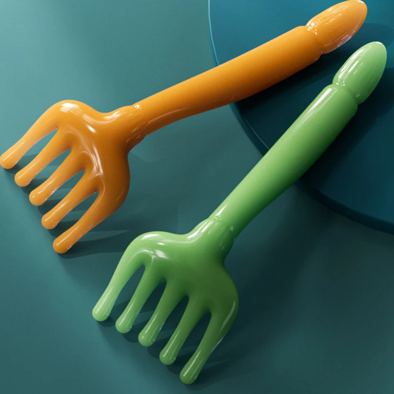 1pcs Päť pazúrových hlavy Massager Manual Hair Massager Gua Sha Massage Tool Comp