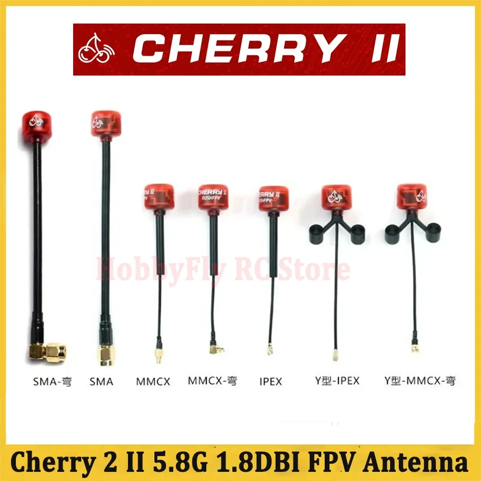 1pcs rushfpv Cherry 2 II 5,8G 1,8DBI FPV anténa LHCP RHCP pre FPV freestyle Analógové digitálne roboty DIY diely DIY diely