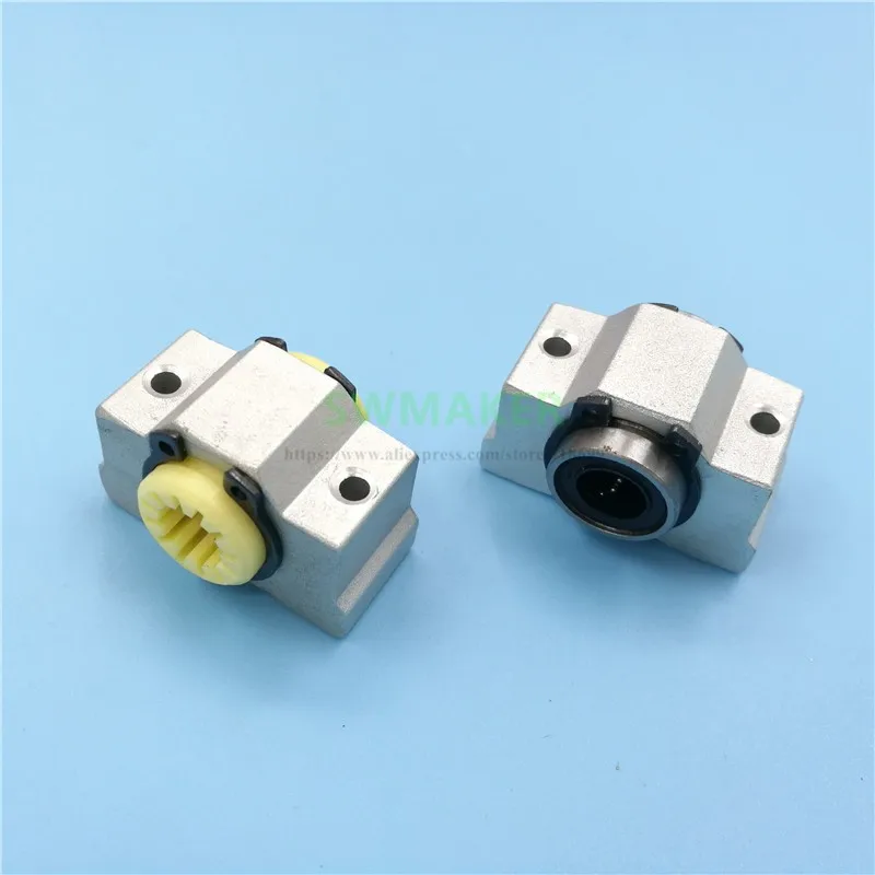 1pcs scv8uu sc8v sc8vuu lineárny ložiskový blok rj4jp-01-08 / lm8uu v hliníkovom bloku pre repra Prusa i3 3D tlačiareň