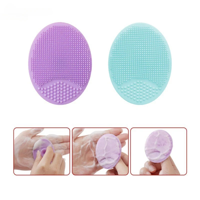 1pcs Silikónové čistenie tváre Čistenie kefy na umývanie špongie Masáž póry Čierna hlava Odstraňovanie exfoliatu nástroja na čistenie tváre tváre