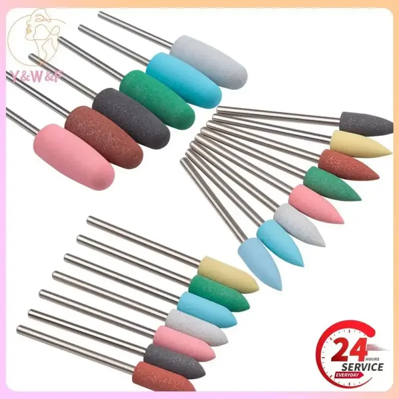1pcs Silikónový leštenie na nechty Vŕtačka vŕtačka Bit Frézovanie Nadisovacie náradie na nechty Bits Bits