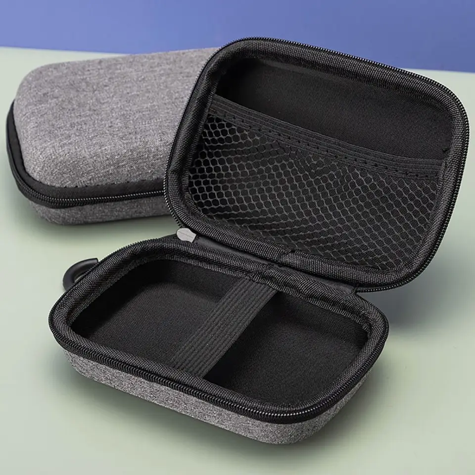 1pcs slúchadlá/telefón/nabíjanie kábla EVA Storage Bag Mini prenosné digitálne príslušenstvo slúchadla zips
