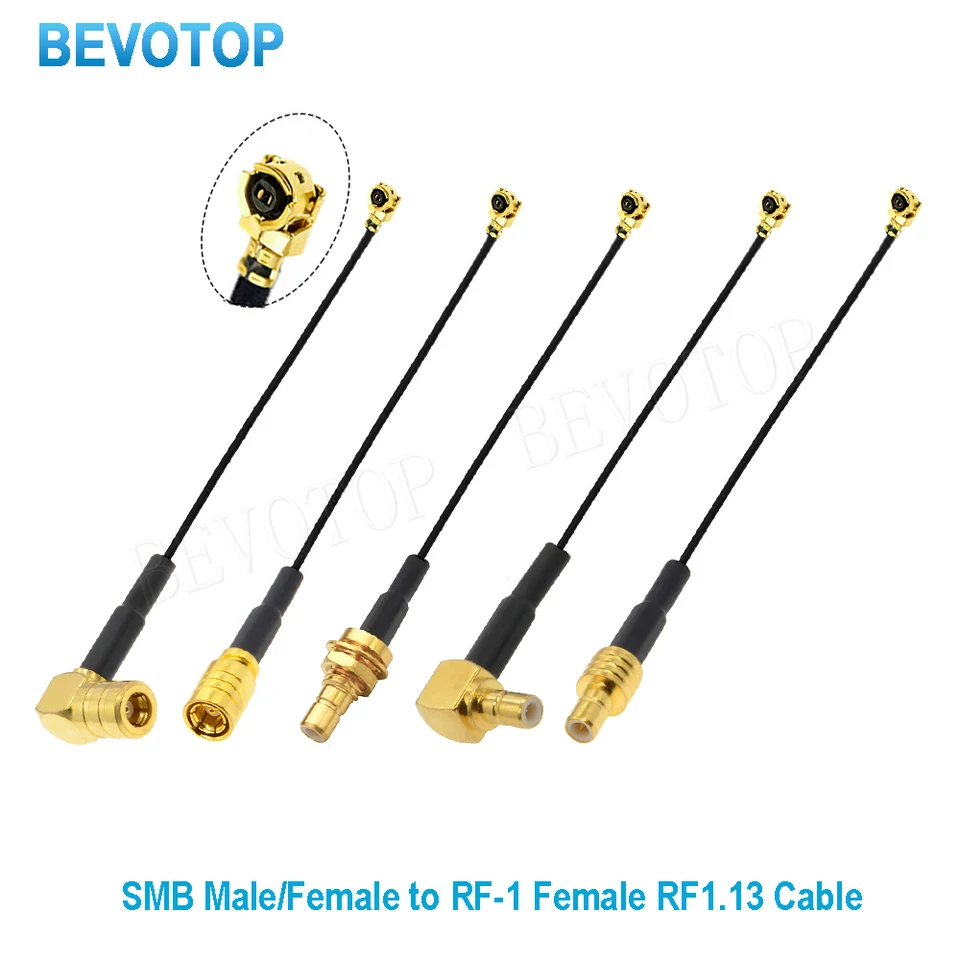 1pcs SMB muž/ženský konektor k UFL/IPX/IPX-1 Žena RF1.13/RG178 KABELOVÝ PAGTAIL PREVÁDZKA PRE RÁDIO ANTENNA GOLDATALAT