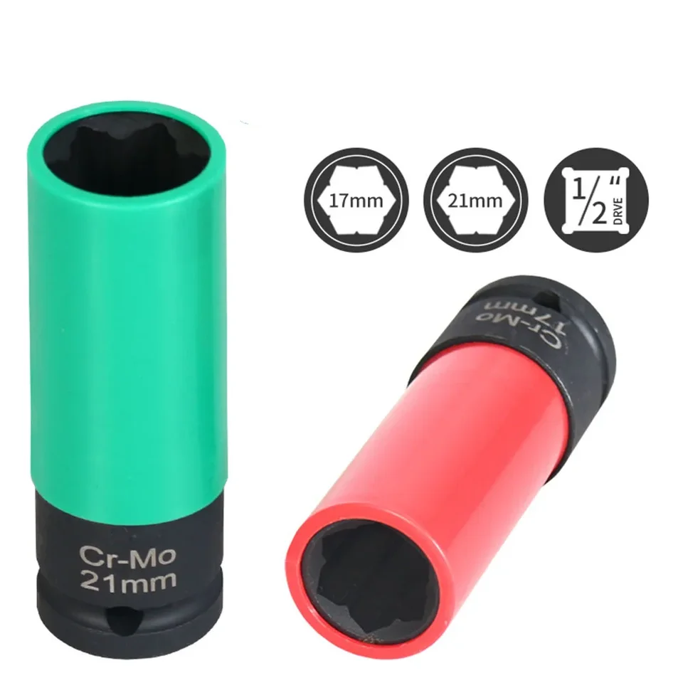1pcs Socket Wrench 17 mm 21mm objímka pneumatí