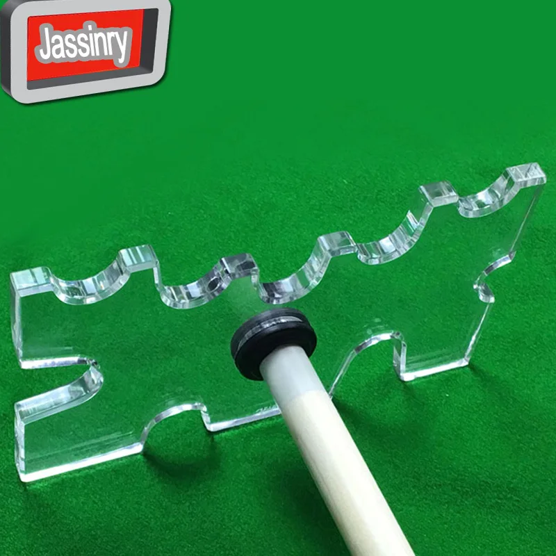 1pcs Transparentné akrylové biliardové narážky REST Head Magic Multifunkčný bazén Billiard Bridge Butt Rest Head Snooker Cue Rack