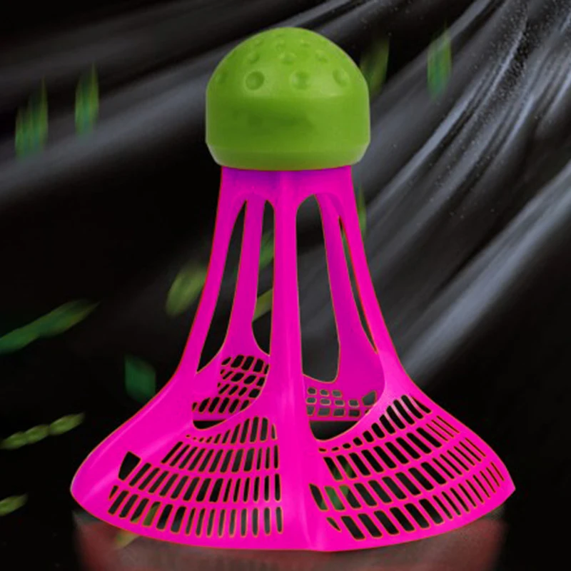 1pcs Windproof nylon badminton guľôčka veterná guľa Plastová guľa Oddierna výcvik nylon badminton guľa