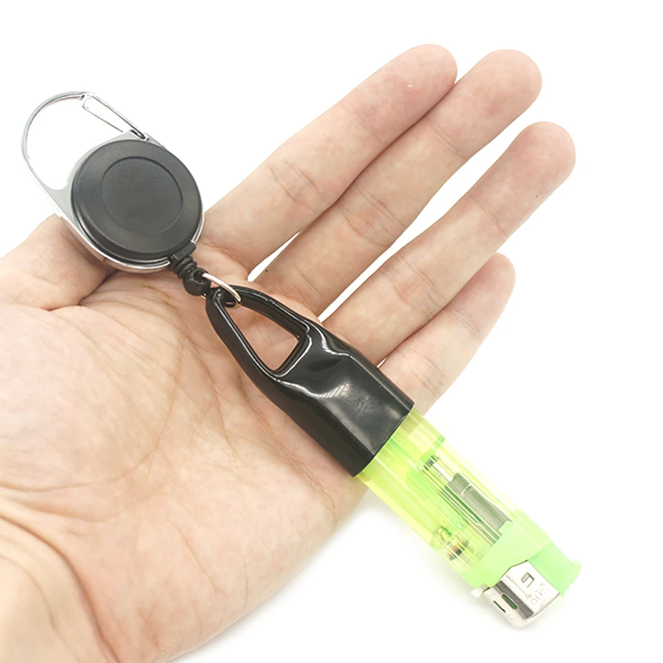 1pcs ľahší držiak na rukávové sponky so zatiahnuteľným kľúči 60 mm dĺžka ochranného krytu bylinky Fajčenie príslušenstva pre mlynček