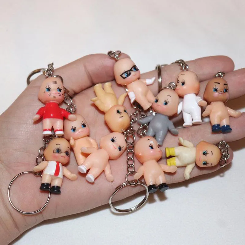 1PCSkawaii Baby Doll Doll Keychains Weird, ale funky ručne vyrábané