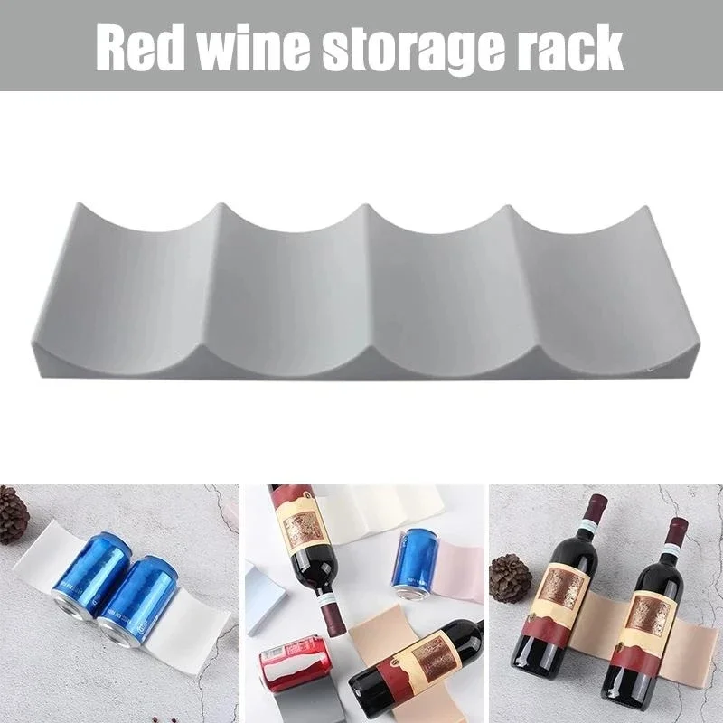 1pcwine stojan na stohnuteľnú držiak na fľaše Pult doska na fľašu Fľašu Fľaša na víno môže organizovať pre kompiláciu v skrinke Chladnička domov