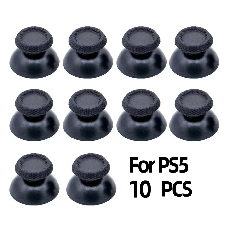1set/10ks plastový čierny analógový palec palcovej palice Vymeňte pre PlayStation 5 PS5 Ovládač Vysoko kvalitný palubný čiapka