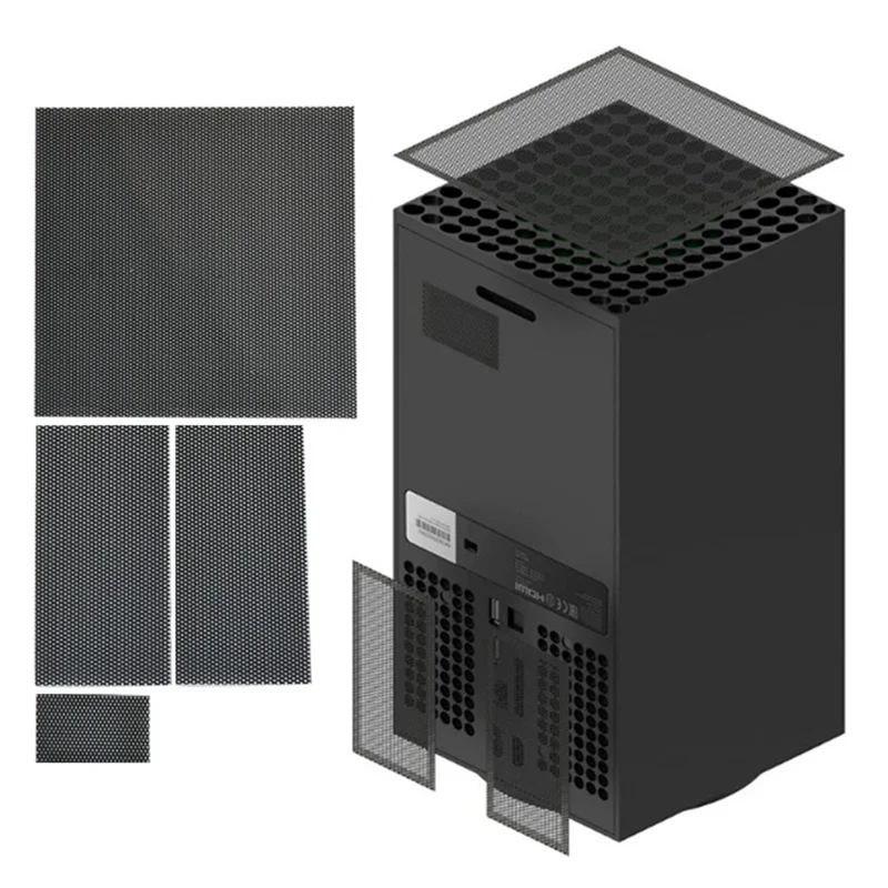 1set chladiaceho ventilátora Filter odolný voči prachu pre Xbox Series X Gaming Console Dust Dust Host Host Dustodproof pre sériu Xbox