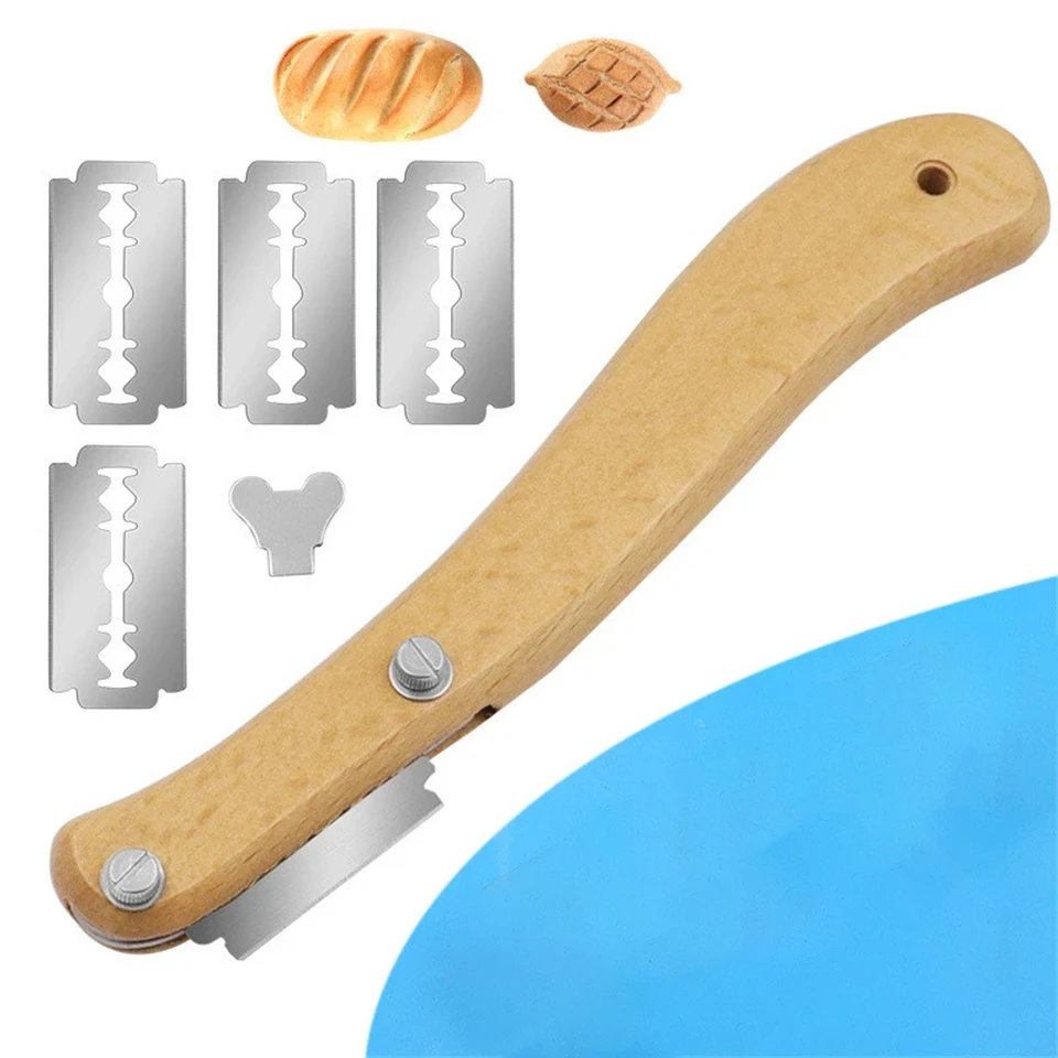1set, Cutter Francúzsky chlieb Bodovanie chromého cesto Sustenia Nástroj Bodling Nôž na skóre Cutter Toast Knife Kuchynské náradie