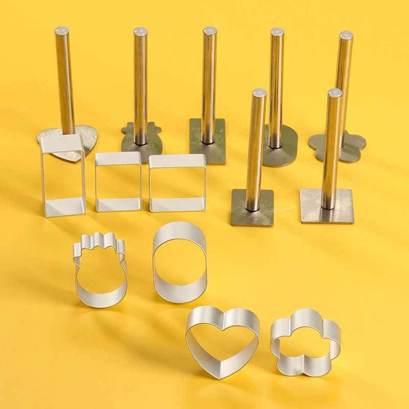 1set Frosting Biscuit Folds Press-Type z nehrdzavejúcej ocele Nalist-rezanie formy pečenie domácnosť ananásový koláčový pleseň