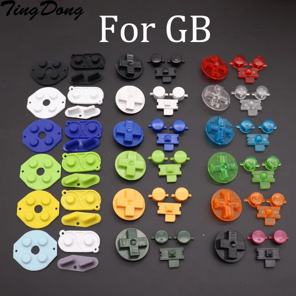 1set Gumové vodivé tlačidlá D-Pad pre Gameboy Classic pre GB DMG AB Gombíky Diiy Button Set Výmena
