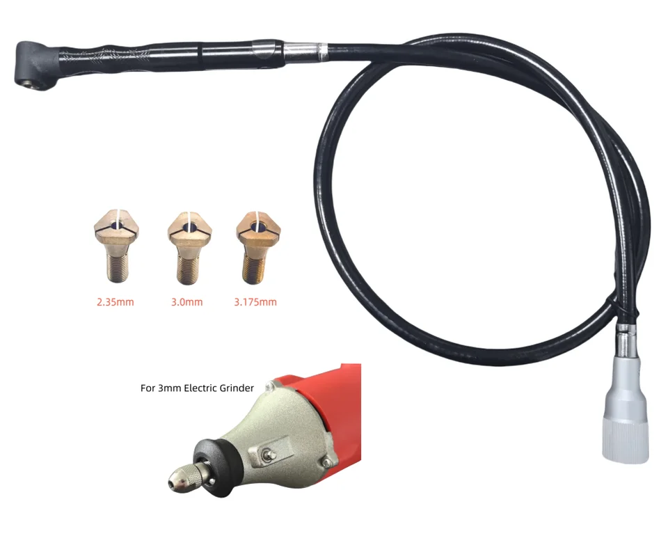 1set lakťový kus+hriadeľ použite pre 3 mm časť prenosu elektrickej mlynčeka