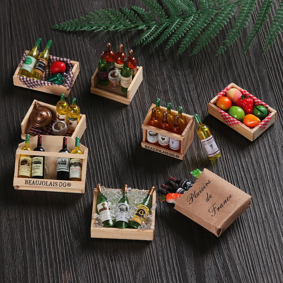 1set Miniatúrne Dollouch Accessories Simulation nápoj