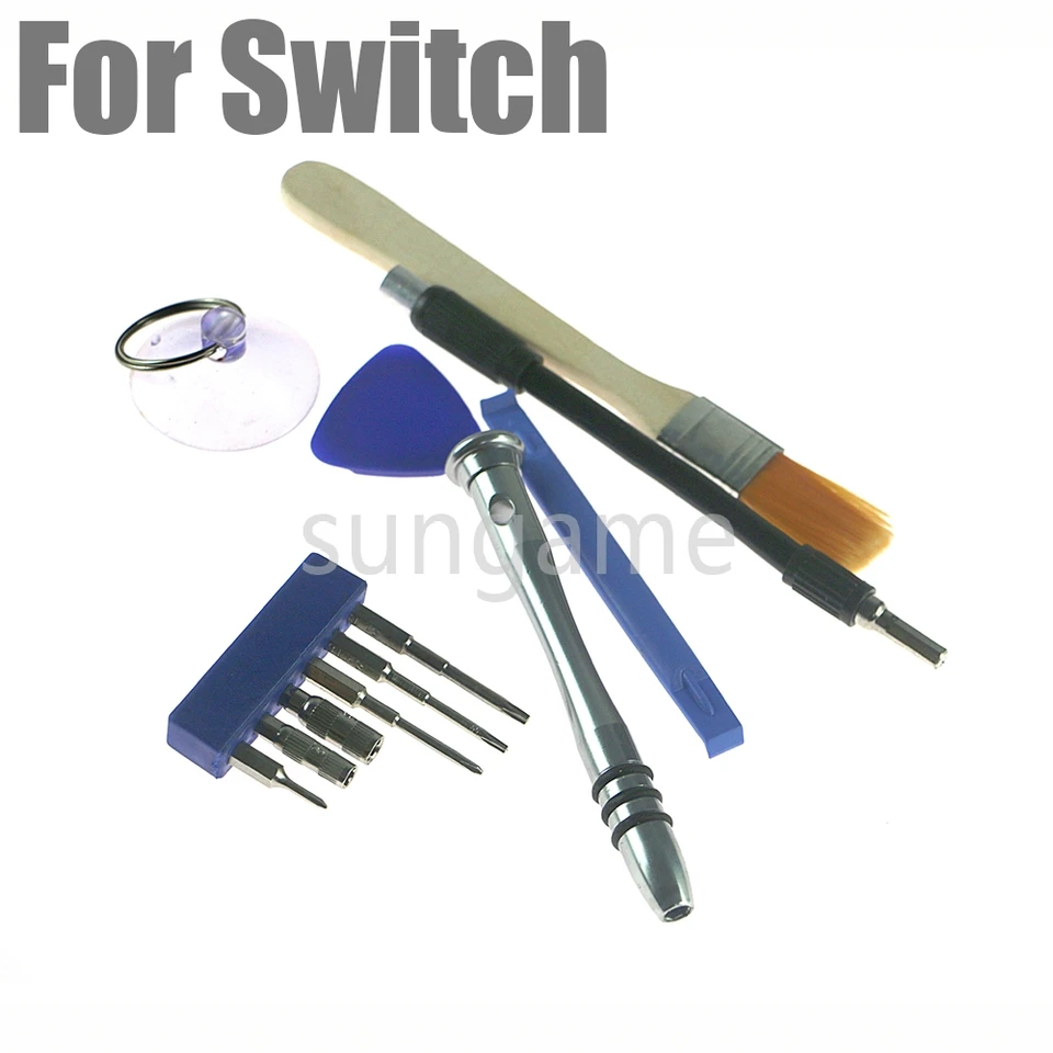 1set ovládač s roztrhnutím skrutkovača pre Nintendo Switch Joy-Con NS Demassembod Oprava Otvorené nástroje s kefou