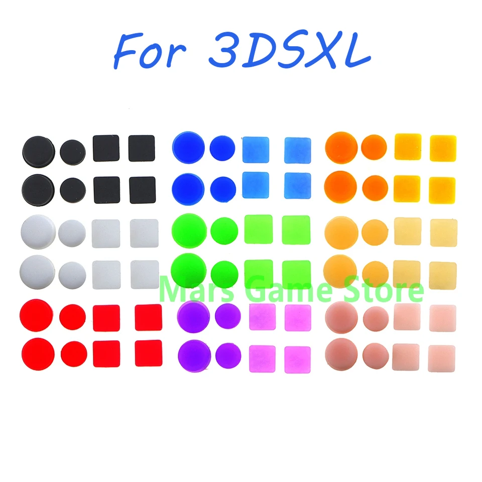 1set predného zadného krytu skrutkovacia skrutka pre nohy pre 3dsll 3dsxl gumové nohy podložky Dust Dust pre 3DS XL LL výmena